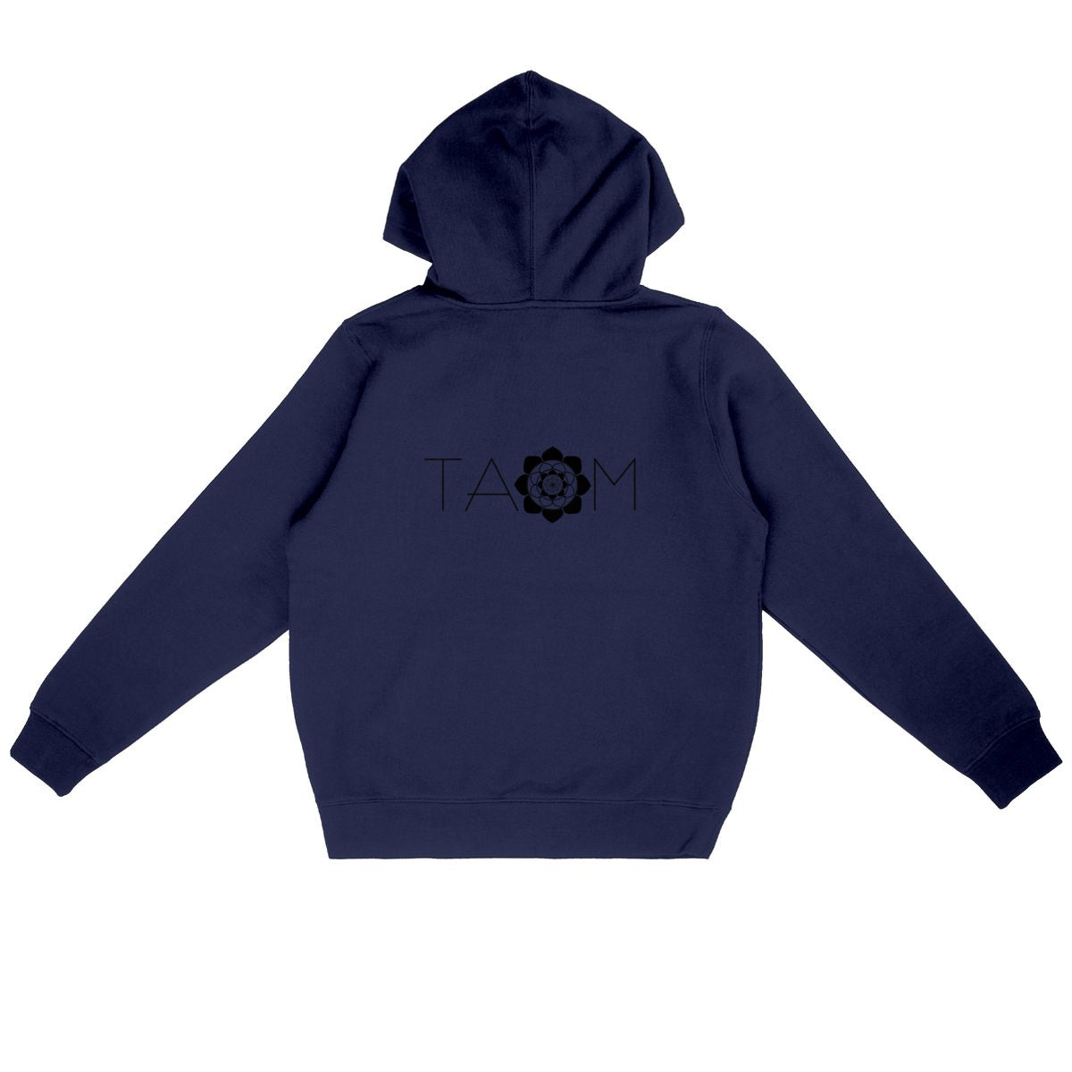 Sweat à capuche Unisexe TAOM Noir dans le dos