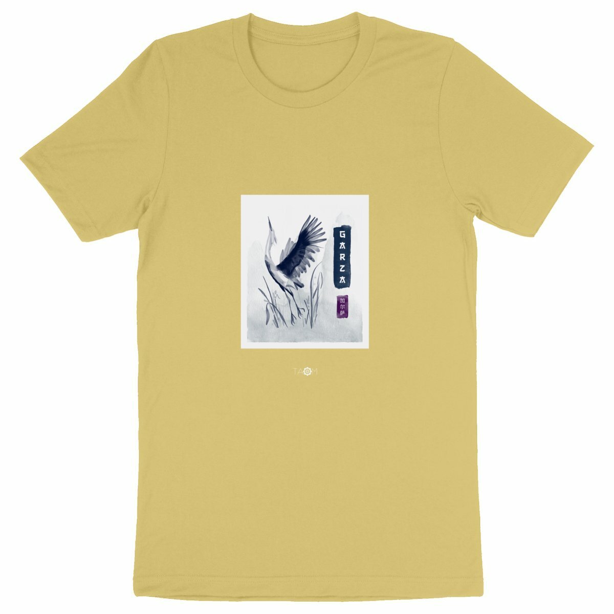 T-Shirt Unisexe CALLIGRAPHIE Héron 