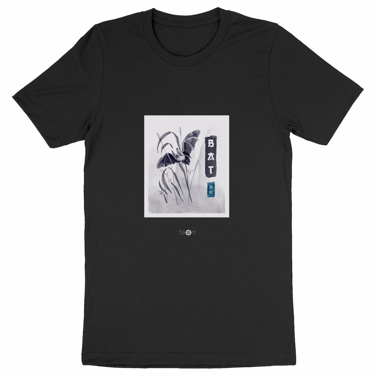 T-Shirt Unisexe CALLIGRAPHIE Chauve-Souris 